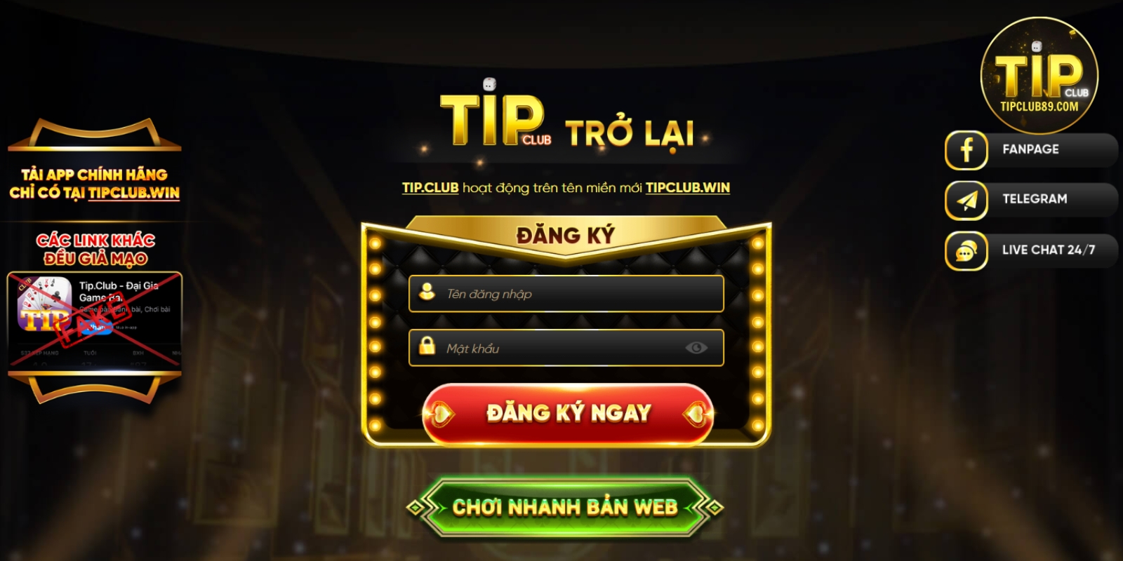 Quy trình đăng ký tài khoản Tipclub năm 2025 Quy trình đăng ký tài khoản Tipclub năm 2025