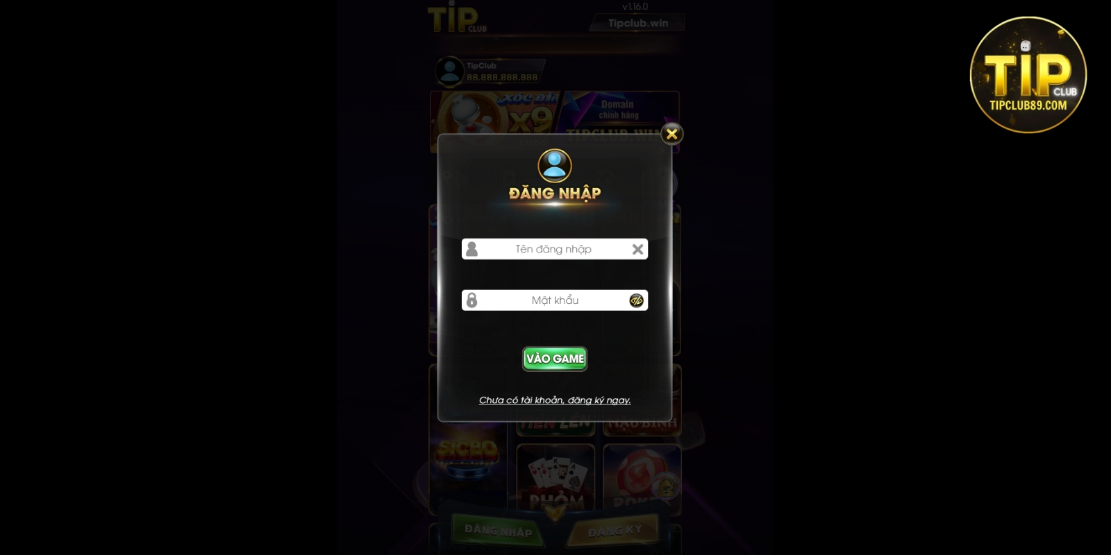 Quy trình đăng nhập Tipclub chi tiết Quy trình đăng nhập Tipclub chi tiết