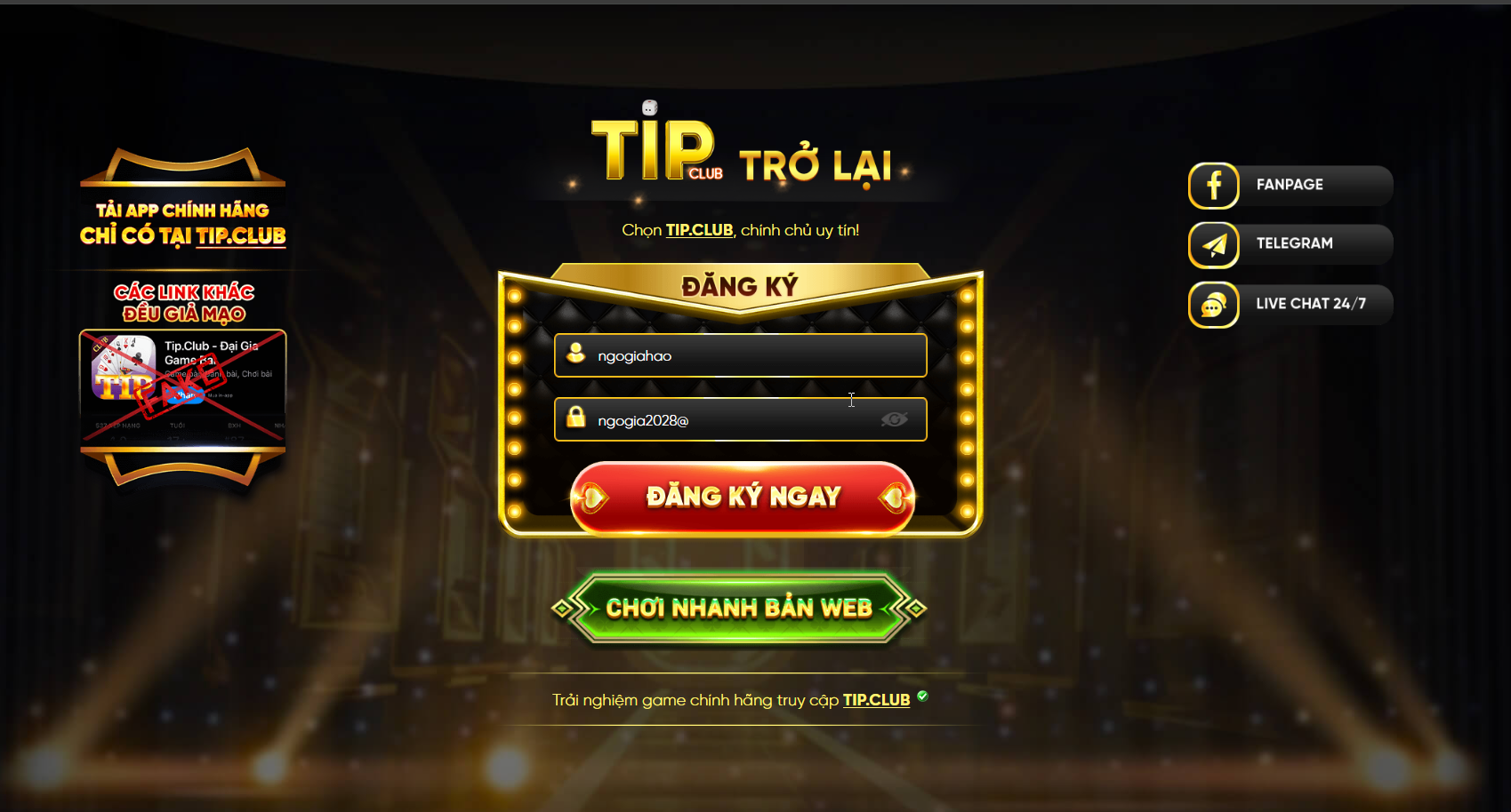 Điều kiện tham gia chương trình đại lý Tipclub
